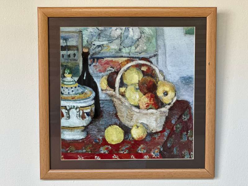 Framed Paul Cezanne Print, Still Life with Soup Tureen - Finished Size 37cm x 37cm