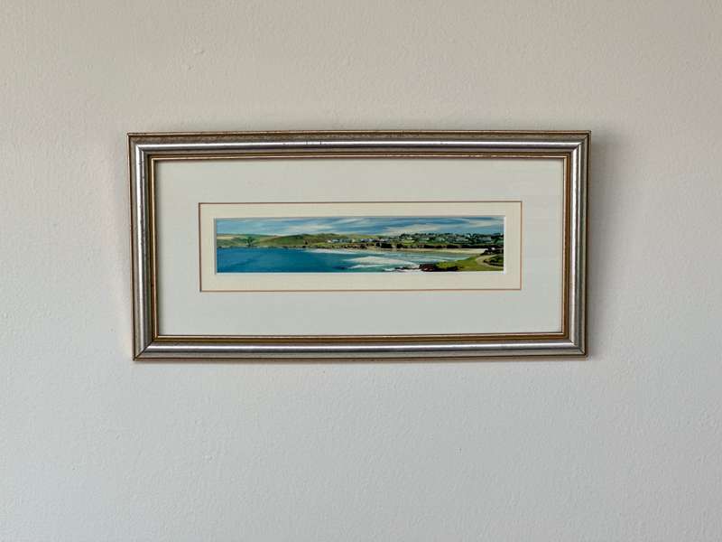 Framed Photographic Image, North Cornwall Hayle Bay - Finished Size 31.5cm x 16cm