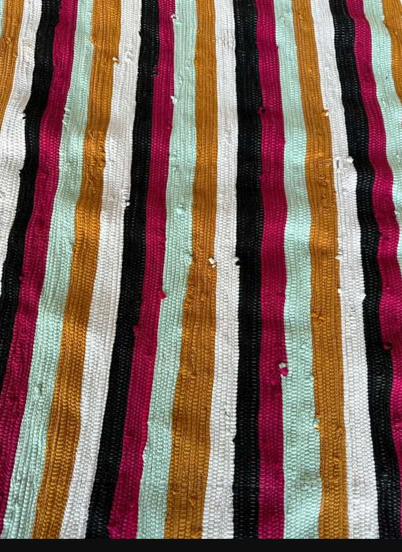 Ashanti Woven Fabric Rug, Versatile as it can be used as a Table Runner Size 171cm x 70cm (New)