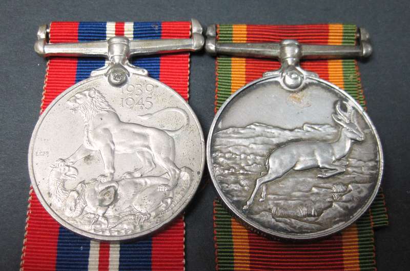 WWII BGSM & Africa Service medal awarded to LM Hudson F265949