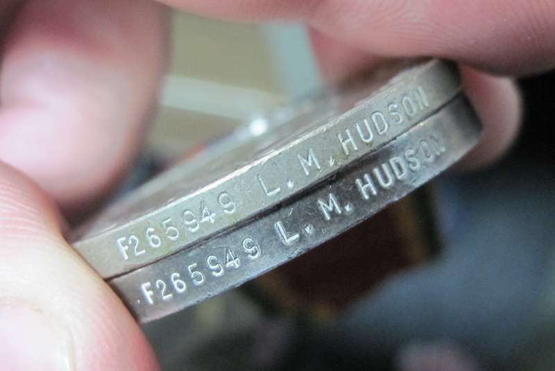 WWII BGSM & Africa Service medal awarded to LM Hudson F265949
