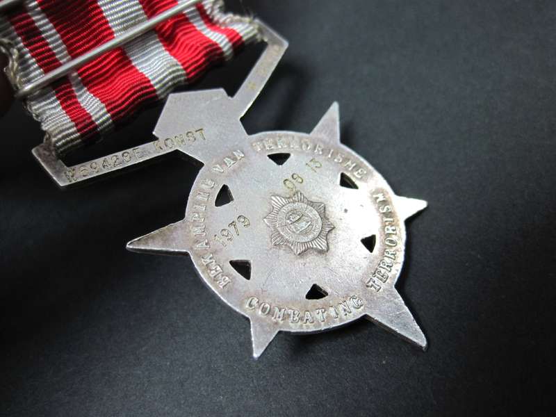 1974-1994 SAPS Combating Terrorism medal - With 2 bars