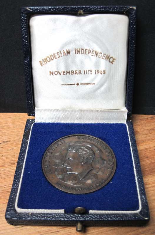 1965 Rhodesian Independence medallion