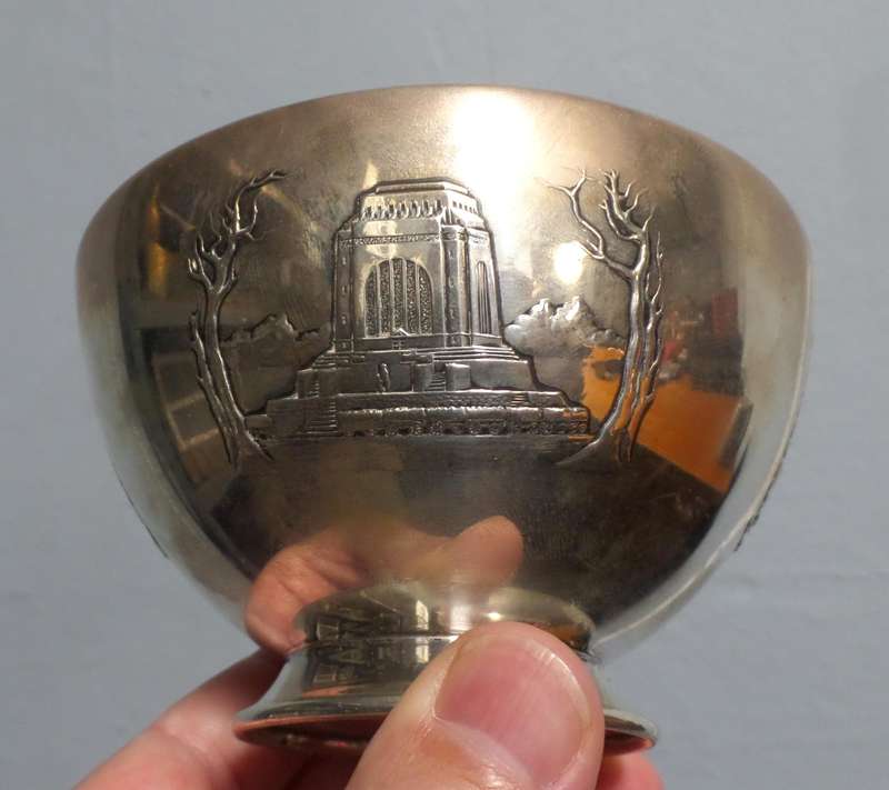 1938 Centenary of the Groot Trek silver(0.835) bowl