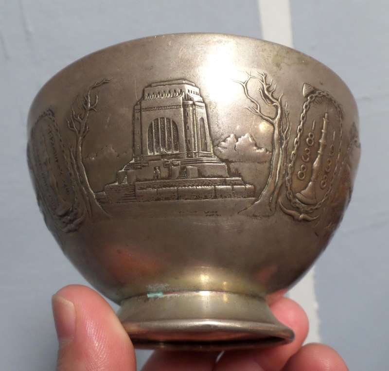 1938 Centenary of the Groot Trek silver(0.835) bowl