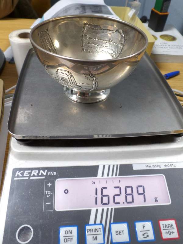 1938 Centenary of the Groot Trek silver(0.835) bowl