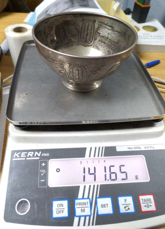 1938 Centenary of the Groot Trek silver(0.835) bowl