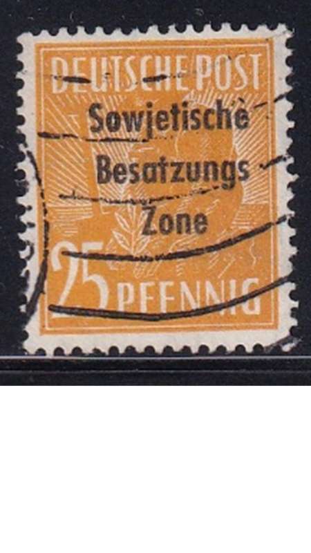 1948 Joint Allied Occupation Zones Stamps Overprinted "Sowjetische Besatzungs Zone"
