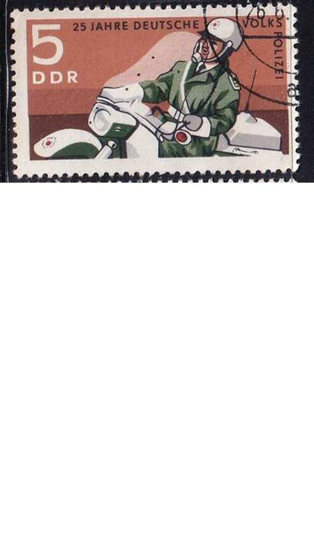 1970 The 25th Anniversary of the East German Folk Police, DDR.