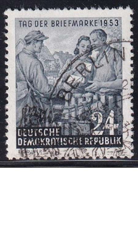 1953 The Day of Stamps, DDR.