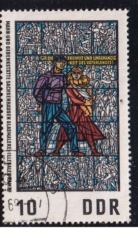 1968 Stained Glass - In Memorial of Sachsenhausen, DDR.