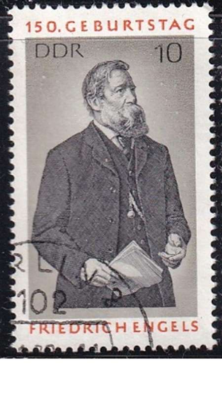 1970 The 150th Anniversary of the Birth of Friedrich Engels, DDR.