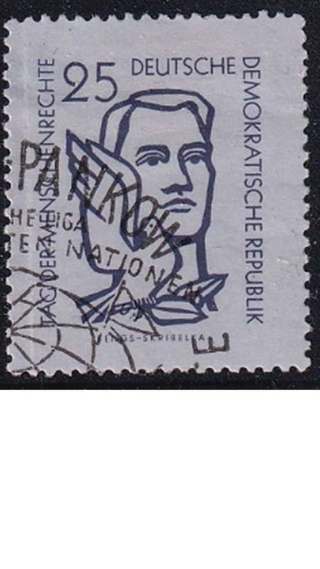 1956 The Day of Human Rights, DDR.