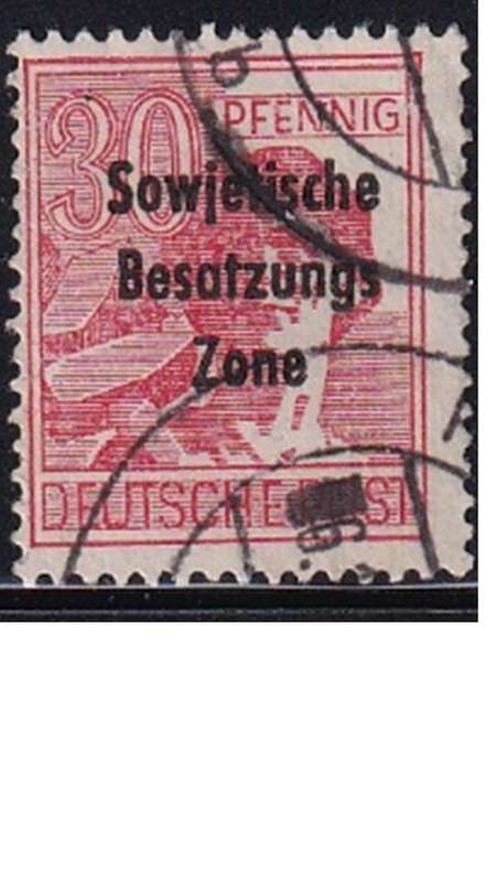 1948 Joint Allied Occupation Zones Stamps Overprinted "Sowjetische Besatzungs Zone"