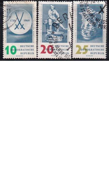 1960 The 250th Anniversary of Meissen Porcelain Factory, DDR. Set not completed.