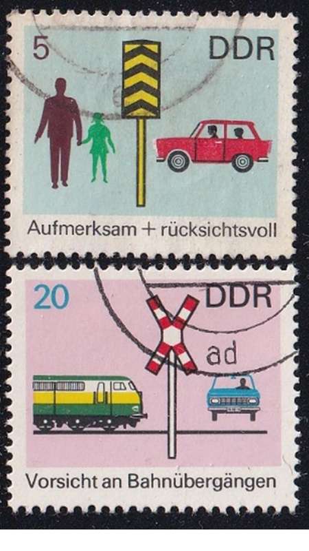 1969 Traffic Safety, DDR. Set not completed.