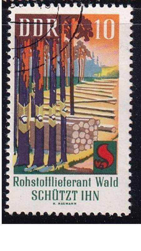 1969 Protection of Woodland, DDR.