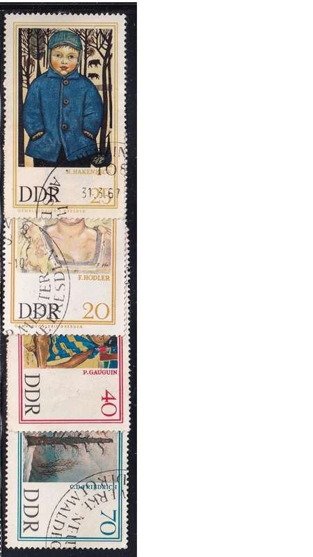 1967 Famous Paintings from Dresden Gallery, DDR. Set not completed.