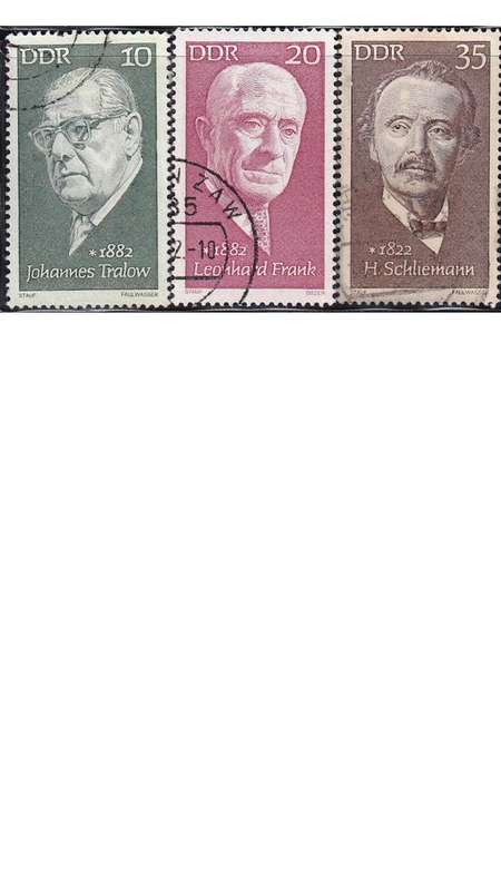 1972 Famous Persons, DDR. Set not completed.