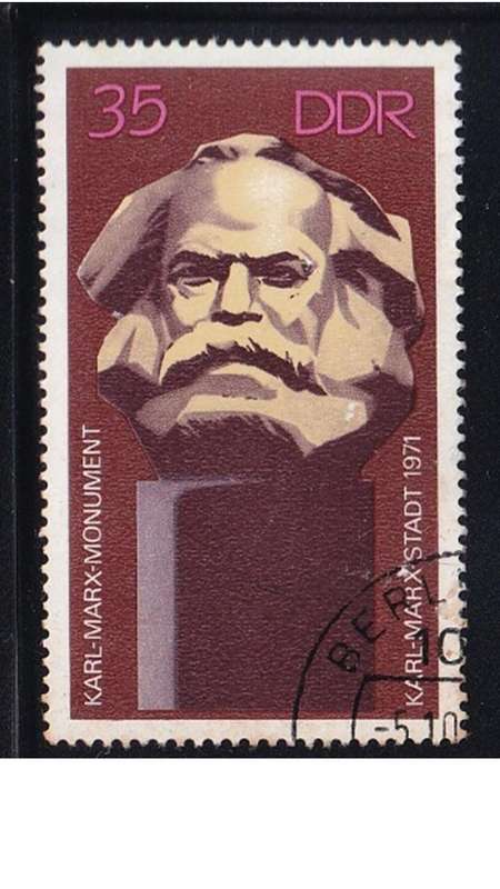 1971 Statue of Karl Marx, DDR.