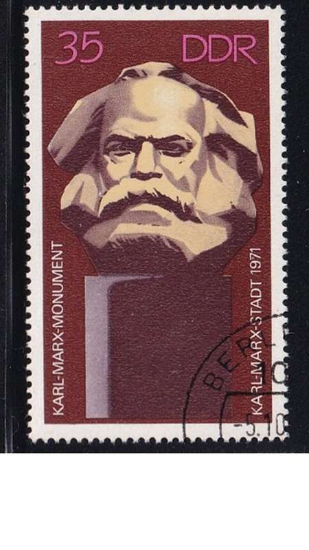 1971 Statue of Karl Marx, DDR.