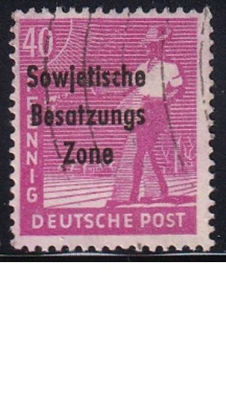 1948 Joint Allied Occupation Zones Stamps Overprinted "Sowjetische Besatzungs Zone"