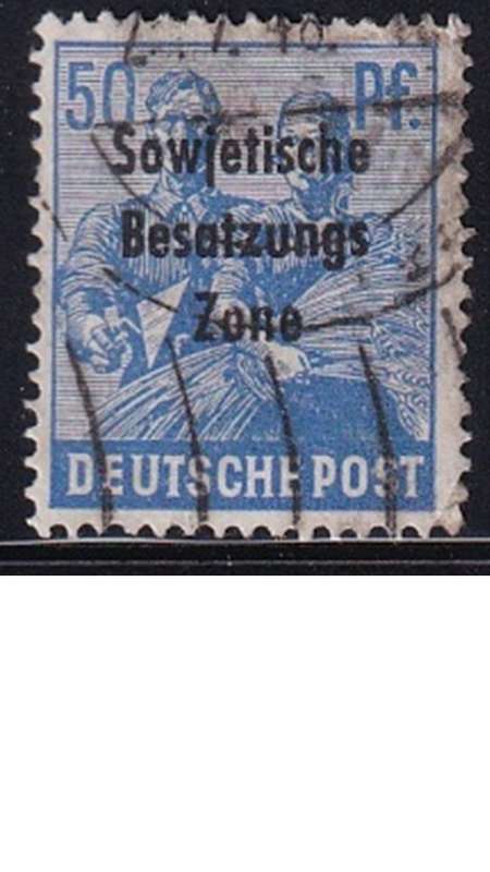 1948 Joint Allied Occupation Zones Stamps Overprinted "Sowjetische Besatzungs Zone"