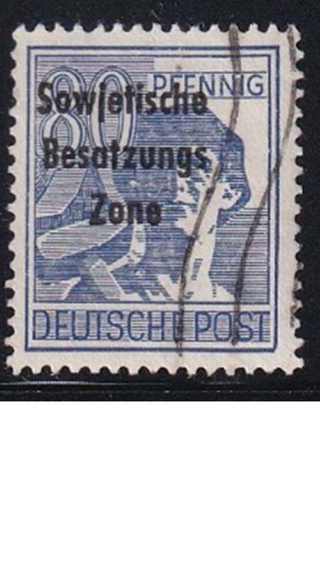 1948 Joint Allied Occupation Zones Stamps Overprinted "Sowjetische Besatzungs Zone"