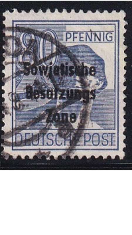 1948 Joint Allied Occupation Zones Stamps Overprinted "Sowjetische Besatzungs Zone"