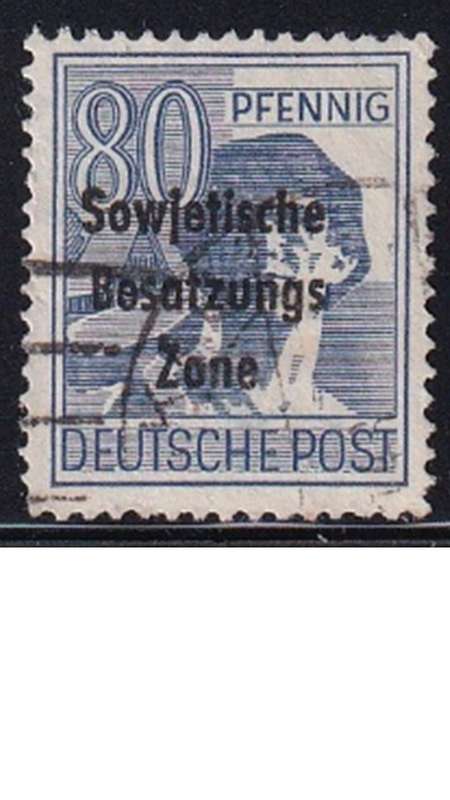1948 Joint Allied Occupation Zones Stamps Overprinted "Sowjetische Besatzungs Zone"