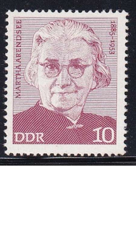 1975 In Memorial of Martha Arendsee, DDR.