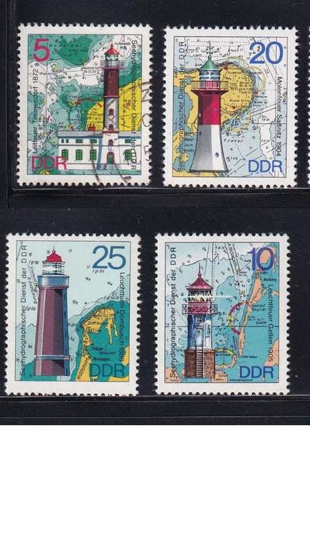1975 Lighthouses, DDR.