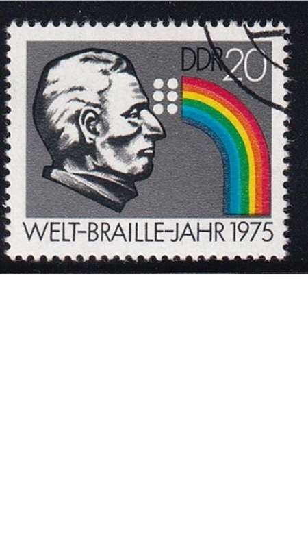 1975 The 150th Anniversary of Braille Writing, DDR.