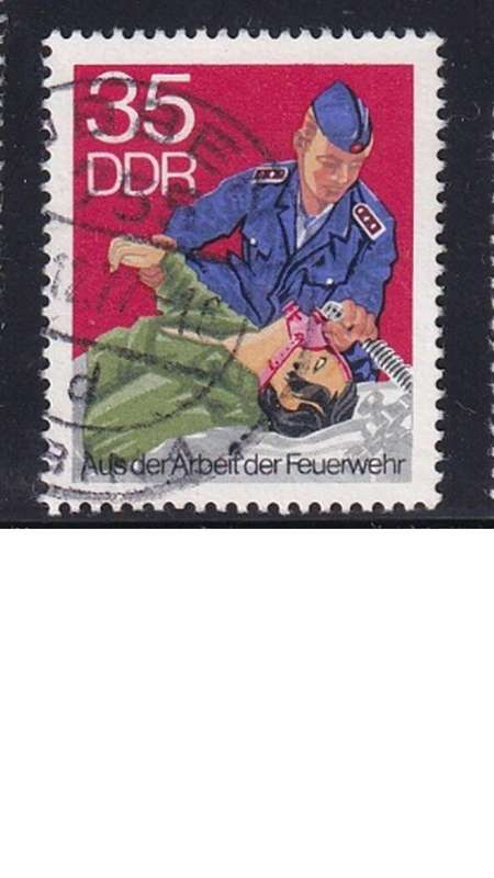 1977 Fire-fighting Service, DDR.