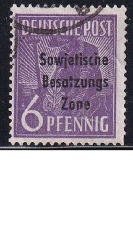 1948 Joint Allied Occupation Zones Stamps Overprinted "Sowjetische Besatzungs Zone"