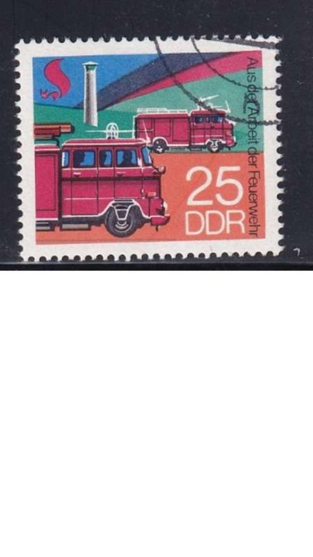 1977 Fire-fighting Service, DDR.