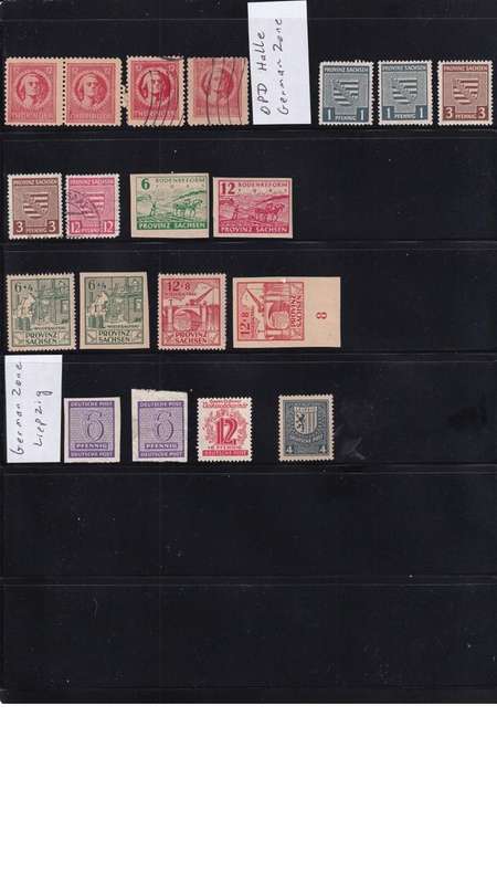 German Zone Stamps.