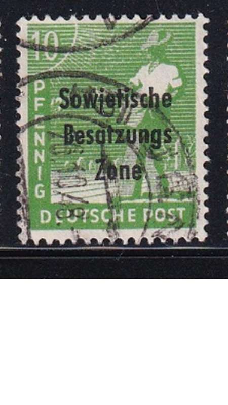 1948 Joint Allied Occupation Zones Stamps Overprinted "Sowjetische Besatzungs Zone"