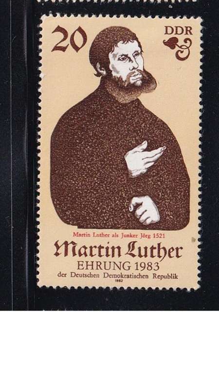 1982 The 500th Anniversary of the Birth of Martin Luther, DDR.