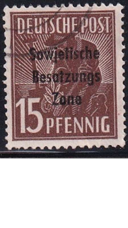 1948 Joint Allied Occupation Zones Stamps Overprinted "Sowjetische Besatzungs Zone"