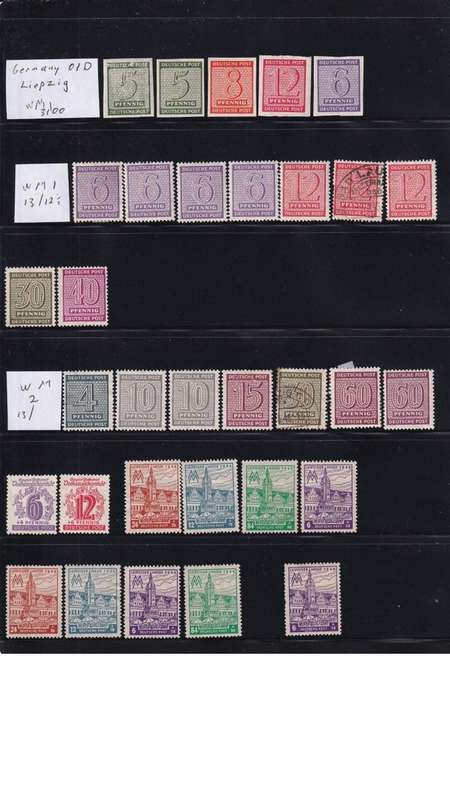 Gernan Zone Stamps Liepzig