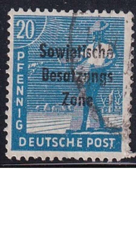 1948 Joint Allied Occupation Zones Stamps Overprinted "Sowjetische Besatzungs Zone"