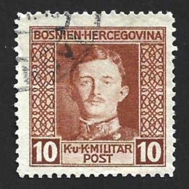 1917 BOSNIA HERZEGOVINA EMPEROR KARL I