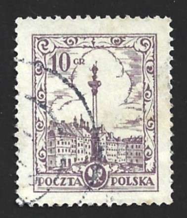 1925-27 POLAND HISTORICAL BUILDINGS AND GALLEON