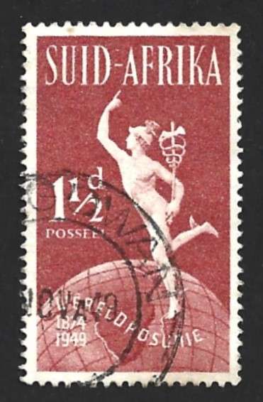 1949 SOUTH AFRICA ANNIVERSARY OF U.P.U