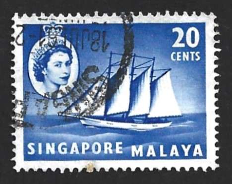 1955 SINGAPORE SHIPS