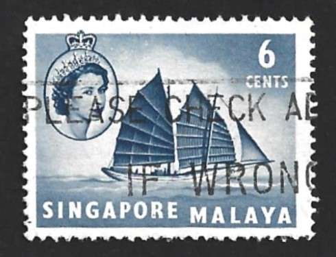 1955 SINGAPORE SHIPS