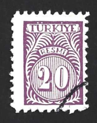 1959 TURKEY NUMERAL
