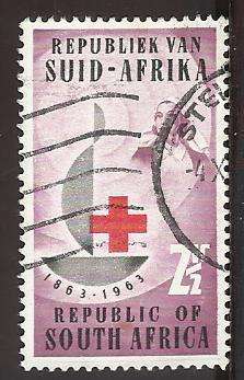 1963 SOUTH AFRICA THE 100TH ANNIVERSARY OF RED CROSS