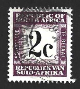 1968-71 SOUTH AFRICA NUMERAL